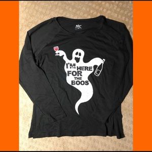 “I’m Here for the Boos” Halloween shirt NWOT 👻🍷